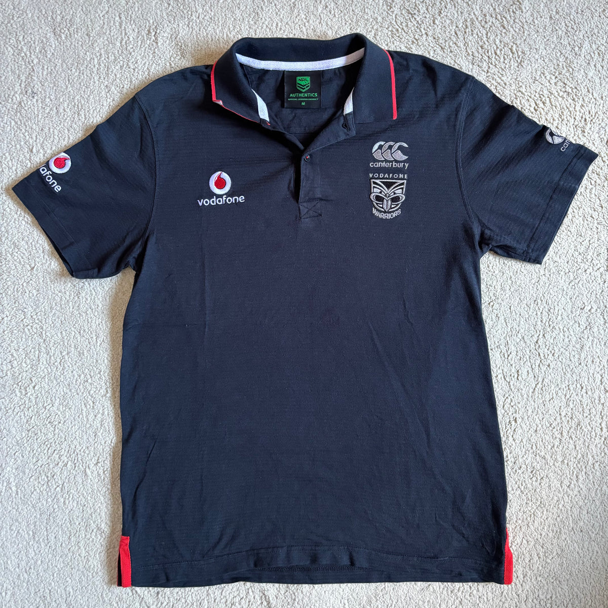 Vodafone Warriors Polo (Boys) - M – Boomfa Vintage