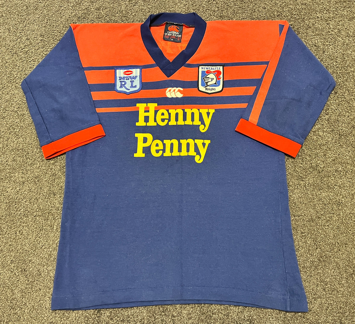 Newcastle Knights Retro Jersey 1989 Newcastle Knights Jersey L/XL