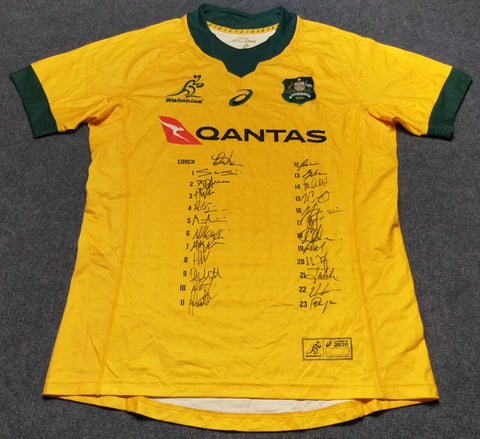 2020 Wallabies Jersey - XL (Wallabies) (Fully Signed)