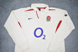 2005 England Home Jersey - XL