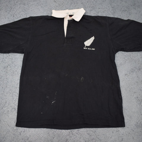 1990s All Blacks / NZ Supporters Jersey - M (Cotton Traders)