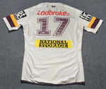 2017 Brisbane Broncos Away Jersey (Match-Worn #17) - XL