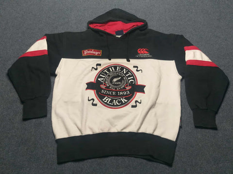 1990s All Blacks Steinlager Graphic Hoodie - L (Made in Japan)