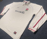 2001 England Home Jersey - XL