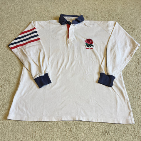 1991 England Home Jersey - L