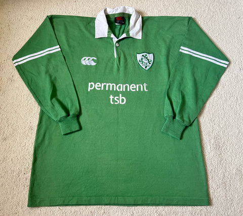 2002 Ireland Home Jersey - XL (L/S)