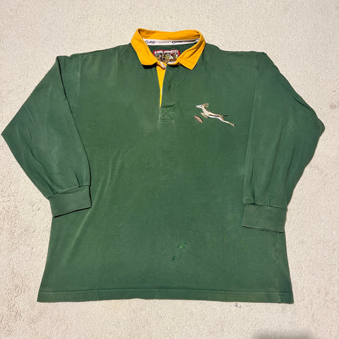 2000s Springboks Supporters Jersey - L (Cotton Traders)