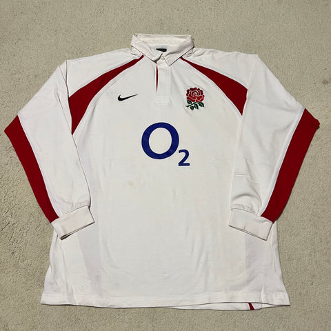 2005 England Home Jersey - XL