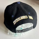 1990s SQ Crushers Blues Full Boar Wool Blend Cap
