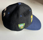 1990s SQ Crushers Blues Full Boar Wool Blend Cap