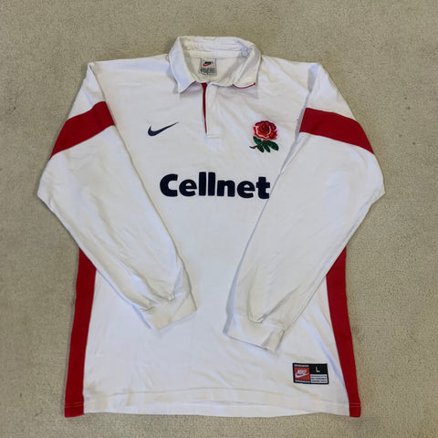 1999 England Home Jersey - L