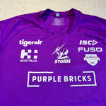 2018* Melbourne Storm Gym Tee - L (Player Issue - Junior Ratuva)