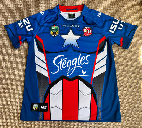 2014 Sydney Roosters Marvel Jersey - XL (Captain America)