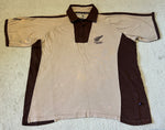 2002* NZ Beige Brigade Cricket Shirt - L/XL (All Blacks)