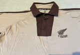 2002* NZ Beige Brigade Cricket Shirt - L/XL (All Blacks)