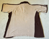 2002* NZ Beige Brigade Cricket Shirt - L/XL (All Blacks)