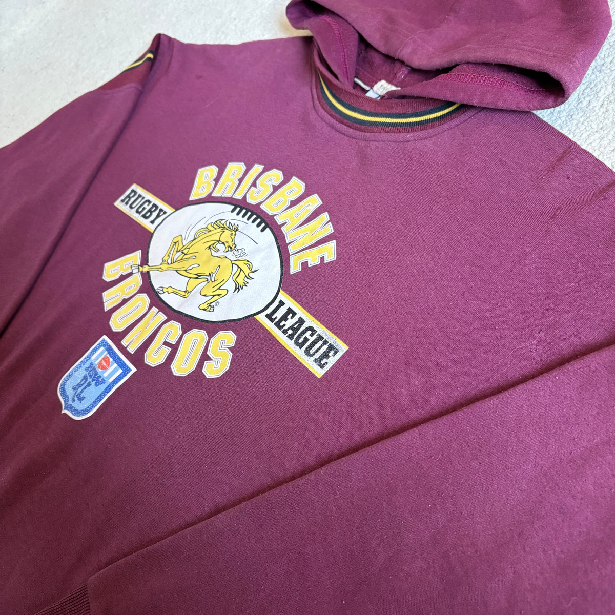 1992 Brisbane Broncos Hoodie - M/L – Boomfa Vintage