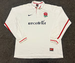 2001 England Home Jersey - L