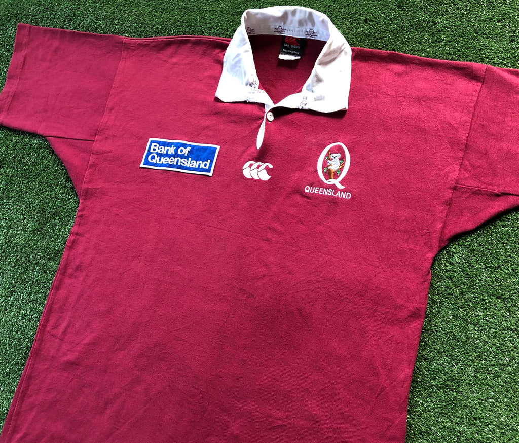 1999 Queensland Reds Home Jersey - L (S/S) – Boomfa Vintage