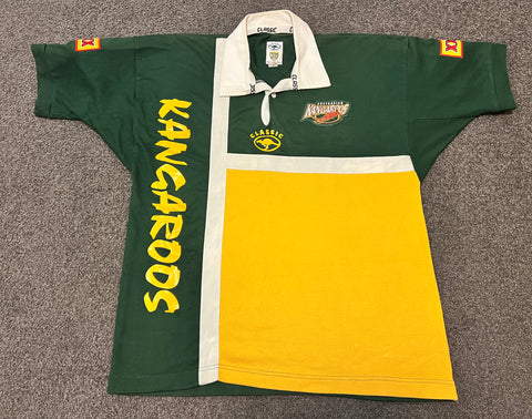 1990s Kangaroos Training Spellout Jersey - XL