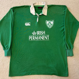 2001 Ireland Home Jersey - L (L/S)