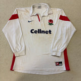 1999 England Home Jersey - L (Stained)