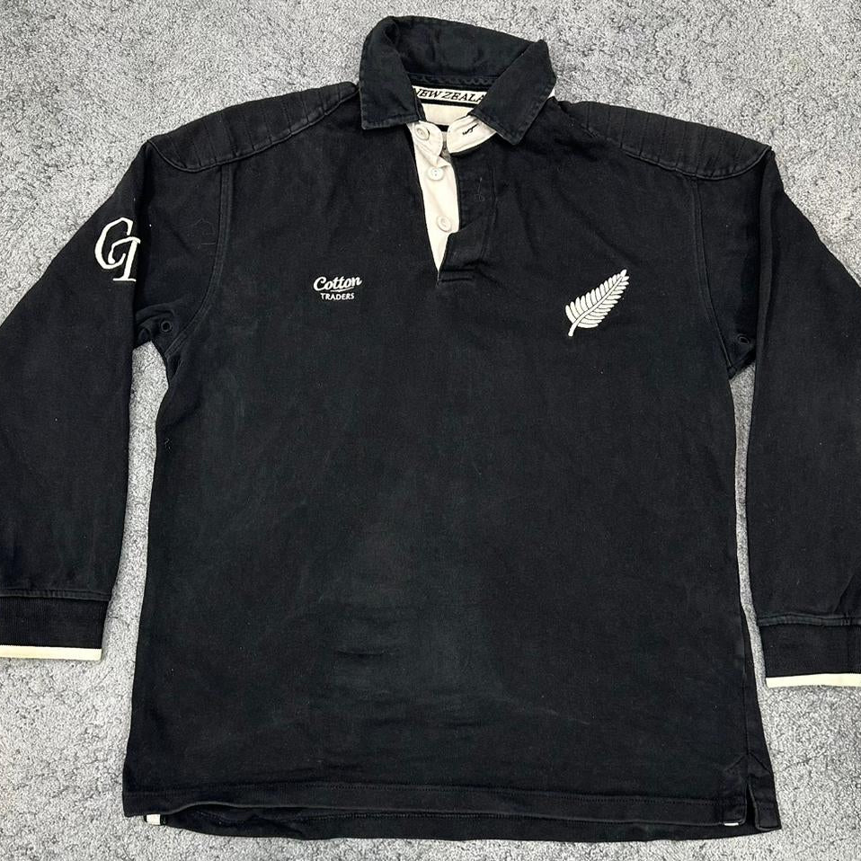 T-shirt Rugby Vintage Nouvelle-Zélande All Blacks – Coton, Taille XXL, Occasion En Bon état