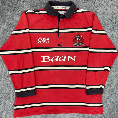 GLOUCESTER 2000/2001 RUGBY UNION SHIRT JERSEY COTTON TRADERS GLOUCESTER 2000/2001 RUGBY UNION SHIRT JERSEY COTTON TRADERS