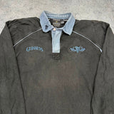 Guinness Trademark Denim Collar Rugby Jersey - L - photo 2
