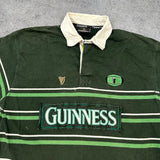2000s Guinness Green Stripe Rugby Jersey - L - photo 2